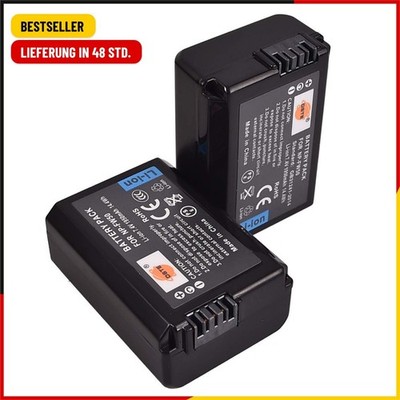 DSTE 2-Pack Replacement Battery Compatible with NP-FW50 and Sony ZV-E10 RX10 IV