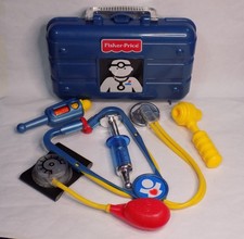 Fisher Price Pretend Medical Kit Doctors Case w/ Accessories Vintage 2000