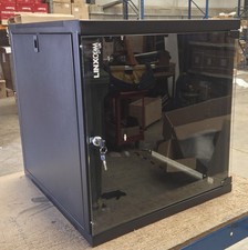 12U Server Rack Network Cabinet 19 inch 540 x 600mm Black DAMAGED, With door