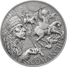 2024 Cameroon Comanche Tribal Spirit 2 oz Antique finish Silver Coin