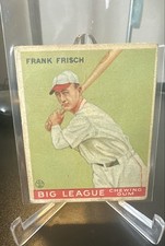 1933 Goudey Big League Chewing Gum - R319 Frankie Frisch #49 (RC) SEE BACK