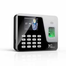 Standalone Time Clock, Fingerprint  PIN Time Clocks for Employees Small Busi...