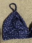 No Boundaries Floral Wireless Bralette XL Bra S A Blue/White Hook & Eye Adjust — photo 2