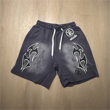 Hellstar Mens Black Athletic Shorts w/ Pocket...