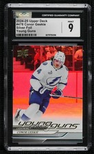 2024-25 Upper Deck Series 2 Young Guns Silver Foil Conor Geekie CGC 9 Mint 1kx2