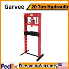 20 Ton Hydraulic Shop Press With Press Plates H-frame Adjustable Working Table
