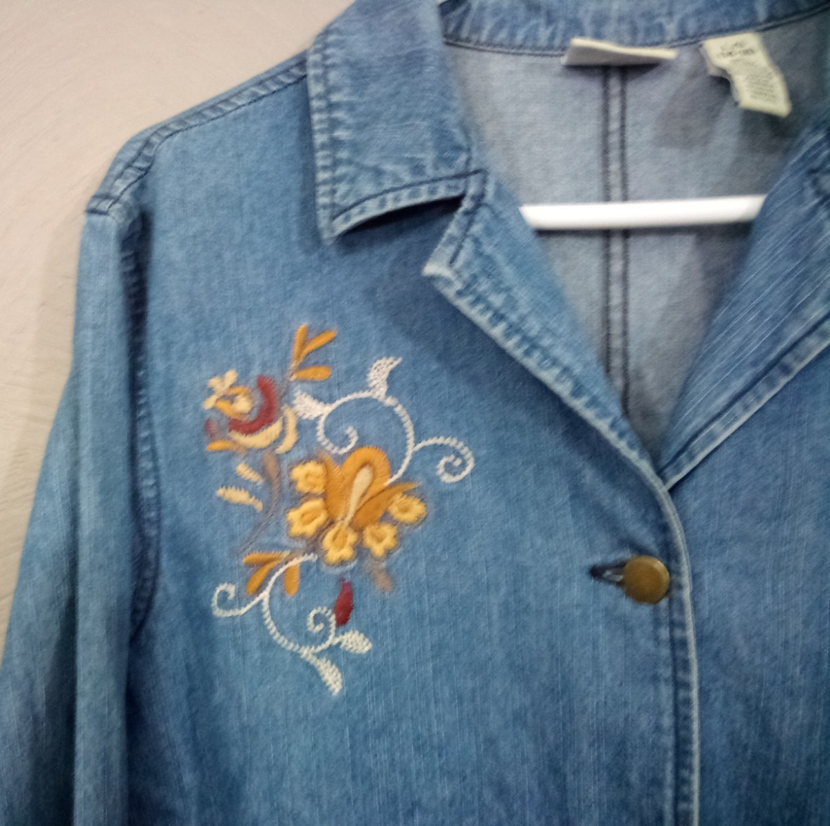 Classic Elements Denim Jacket Women's Large (14-1… - image 5