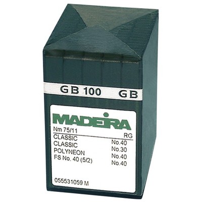 Madeira Sharp Point Qualität Sticknadeln Edelstahl 60 (MR015)