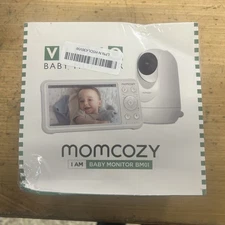 Momcozy Video Baby Monitor 5" 1080p White w/ Night Vision BM01