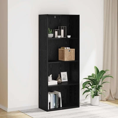 Bibliothèque à 5 Niveaux Rangement Intérieur Blanc Bois d’Ingénierie vidaXL - Photo 1/4