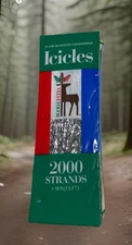 Flame Resistant Christmas Tree Icicles, 2000 Strands 18” Tarnishproof, New