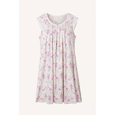 Miss Elaine Floral Nightgown Cotton Blend 2X Sleeveless NWT