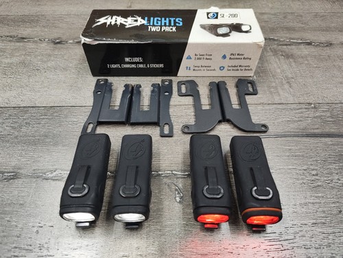 ShredLights SL-200 Front / Rear Lights – 4 Pack for Skateboards Boosted Boards