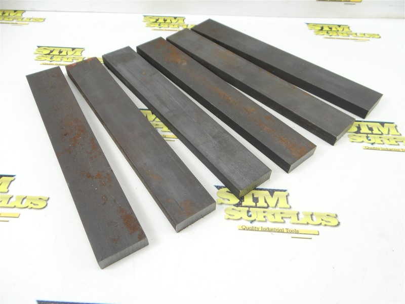 6 PIECES OF A-2 EZ DIE STEEL STOCK SIZE 1/2" X 1-1/2" X 10" 12LBS (#205)