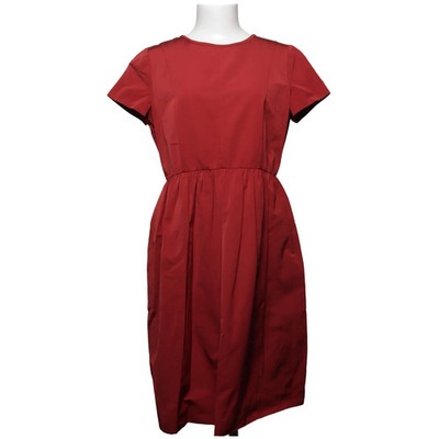 'S MaxMara, Kleid, Größe: 42, Rot, Baumwolle/Polyester, Einfarbig, Damen #IUy