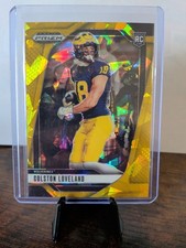 2025 Panini Prizm Draft Picks - Colston Loveland #67 Gold Ice Prizm (RC)
