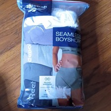 Reebok Seamless Tagless Stretch Boxer Boyshorts women XL 5 Pack Multi colo