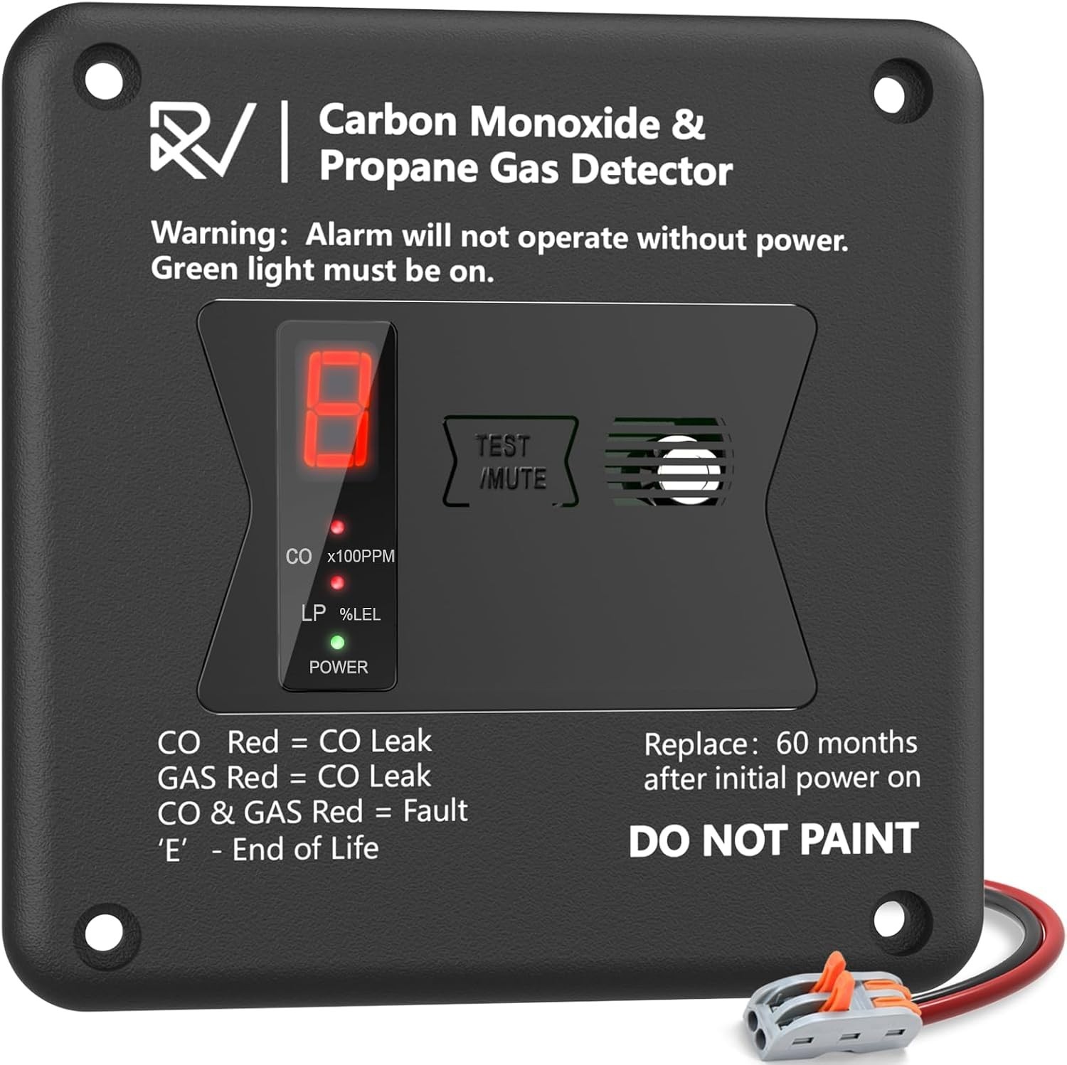 RV Carbon Monoxide & Propane Detector, Replacement for Detector #31011,