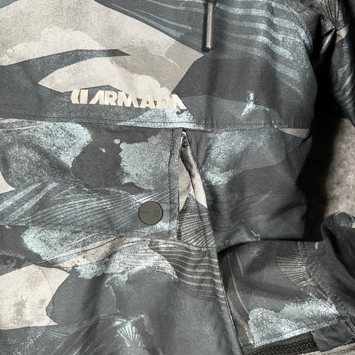 Armada Rawlins Anorak Ski Camo Jacket Men’s M Pullover Ridge Gray 1/2 Zip Snow - Picture 7 of 17