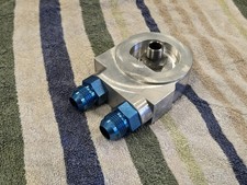 Earls Billet Sandwich Plate Oil Cooler Filter Take-off W Thermostat Pn 502erl Earls Billet Sandwich Plate Oil Cooler Filter Take-off W Thermostat Pn 502erl