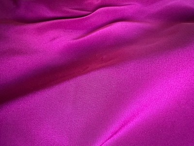 Wine /Rose /Raspberry Silk-Blend Twill Fabric Rich Color, Medium Weight 5 Yrds