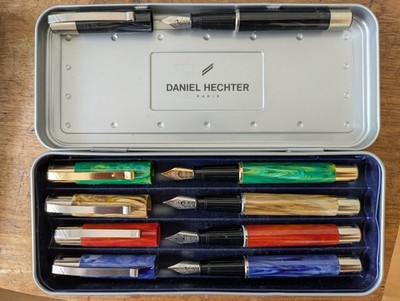 Daniel Hechter   5 Taschenfüllfederhalter Sammlung in Box - pocket fountain pen