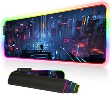 RGB Gaming Mouse Pad Large - Soft RGB Mouse Mat Oversize Glowing Led Extended PC