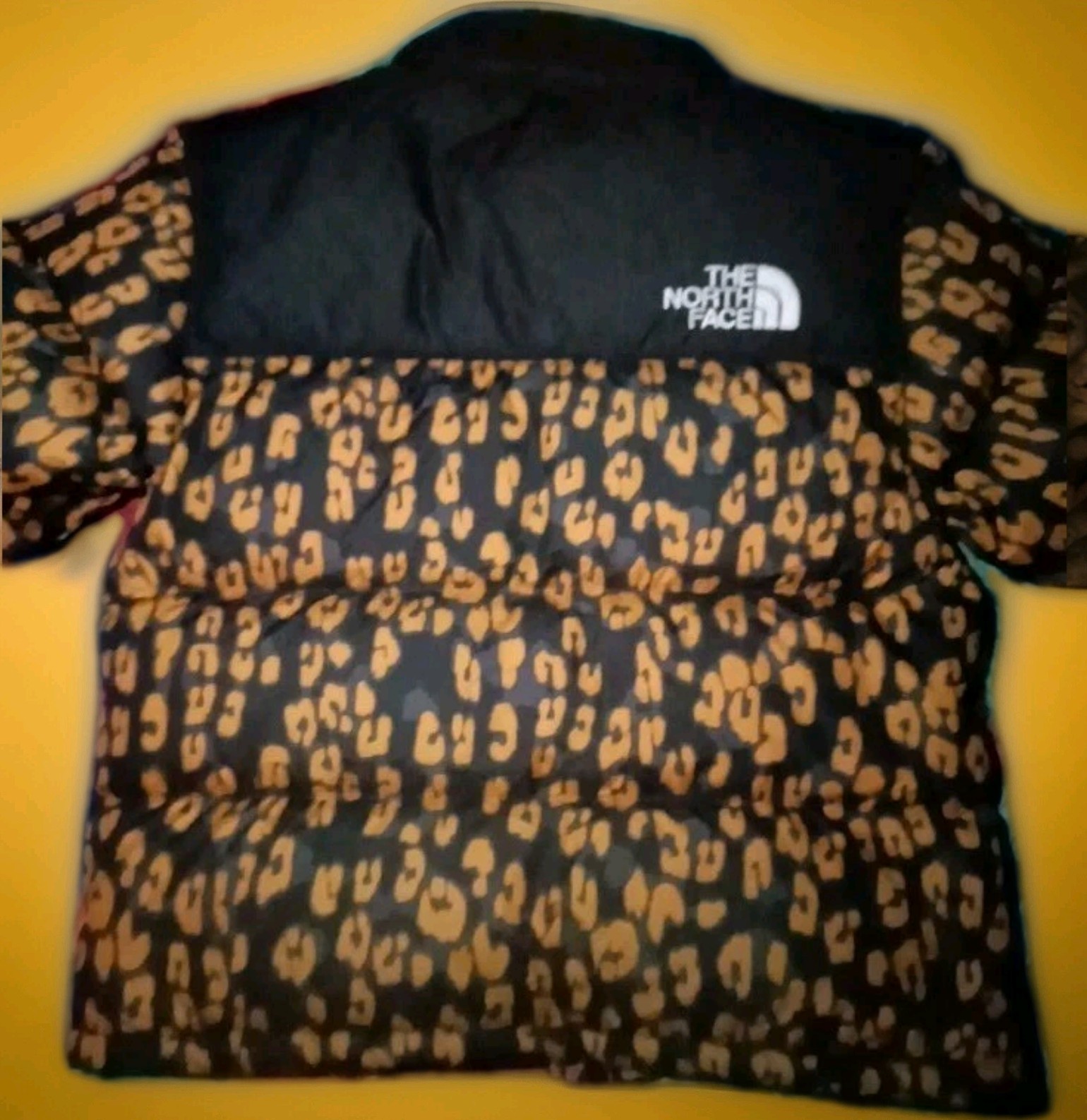 THE NORTH FACE Womens MEDIUM Summit Series Brn/Blk Hide Leopard Print Jacket NWT image 6