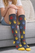 Girls Knee High Socks, Cute Pattern Knee-Length Socks for Kids, Soft