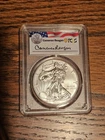 2021 W $1 Silver American Eagle FDI PCGS MS70 WP Mint Label - Cameron Reagan