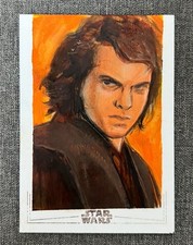 2024 Topps Star Wars Galaxy Anakin Skywalker 1/1 Sketch by Artist Dove Mchargue