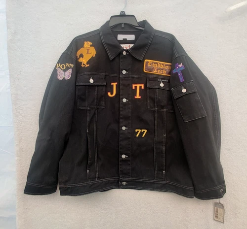 Iceberg Italy XXL Denim Jacket Lindblom Tech Centennial Embroidered 6124 image 2