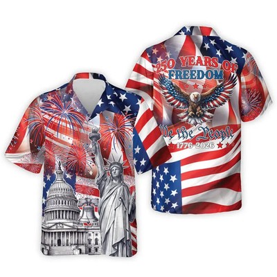Years of Freedom US Flag Hawaii Shirt Patriotic American