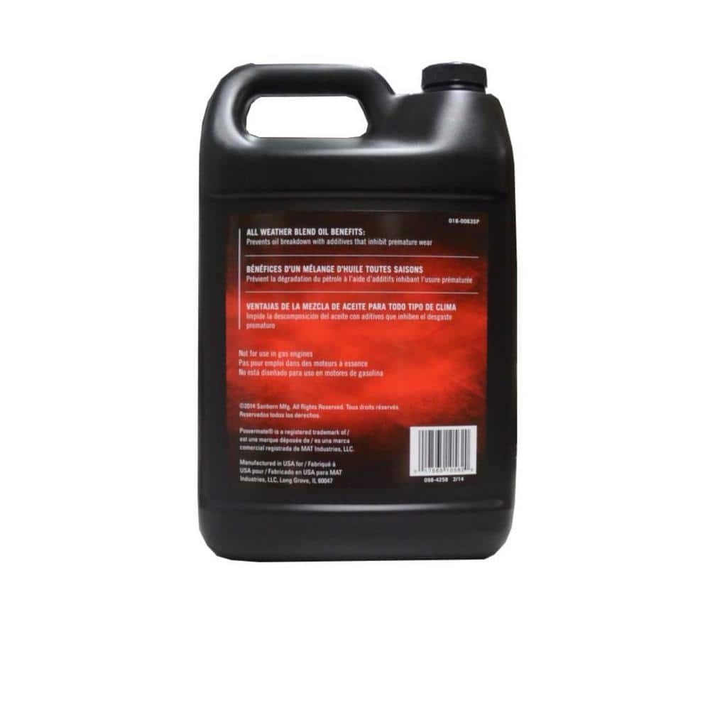 Powermate 1 Gallon All Weather Air Pneumatic Compressor Tool Oil None Synthetic