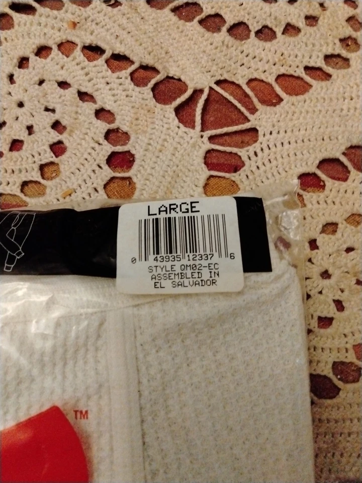 Vintage Hanes Waffle Thermal Ankle Length Long Johns Men's Large Underwear NIP - Image 4 of 4