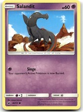 Salandit 46/111 SM - Crimson Invasion Common Normal Pokemon TCG MP