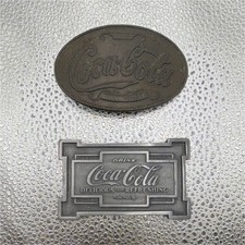 2 Coca-Cola vintage belt buckles