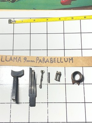 LLAMA 9MM PARABELLUM.Barrel bushing,shear spring.disconnect,& more