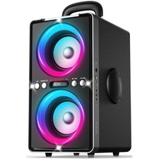 Bluetooth Speaker, 200W Peak Loud Stereo with Big Bass, 20H Playtime, TWS, Fa...