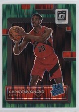 2022 Panini Donruss Optic Rated Rookie Green Shock Prizm Christian Koloko 17l5