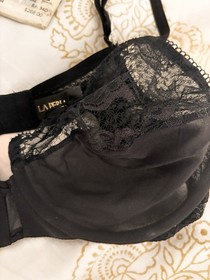 La Perla Women's Lace Black Bra 34D