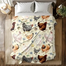 Chicken Pattern Blanket,Soft Warm Cozy,Perfect for AC Room Home Office Travel