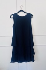 Lauren Ralph Lauren Women's Crinkle Georgette Shift Dress Navy NWT SIZE 8 $135