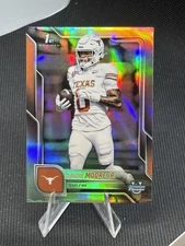 DeAndre Moore Jr - Texas WR - 2025 Bowman Chrome U #183 Refractor