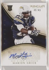 2014 Panini Immaculate Rookie Auto 48/49 Marion Grice #191 Auto z0q