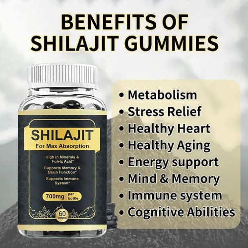 Reines Shilajit 700mg 60 Kapseln Asphaltum natürlich vorkommende Fulvosäure gentechnikfrei - Bild 5 von 7
