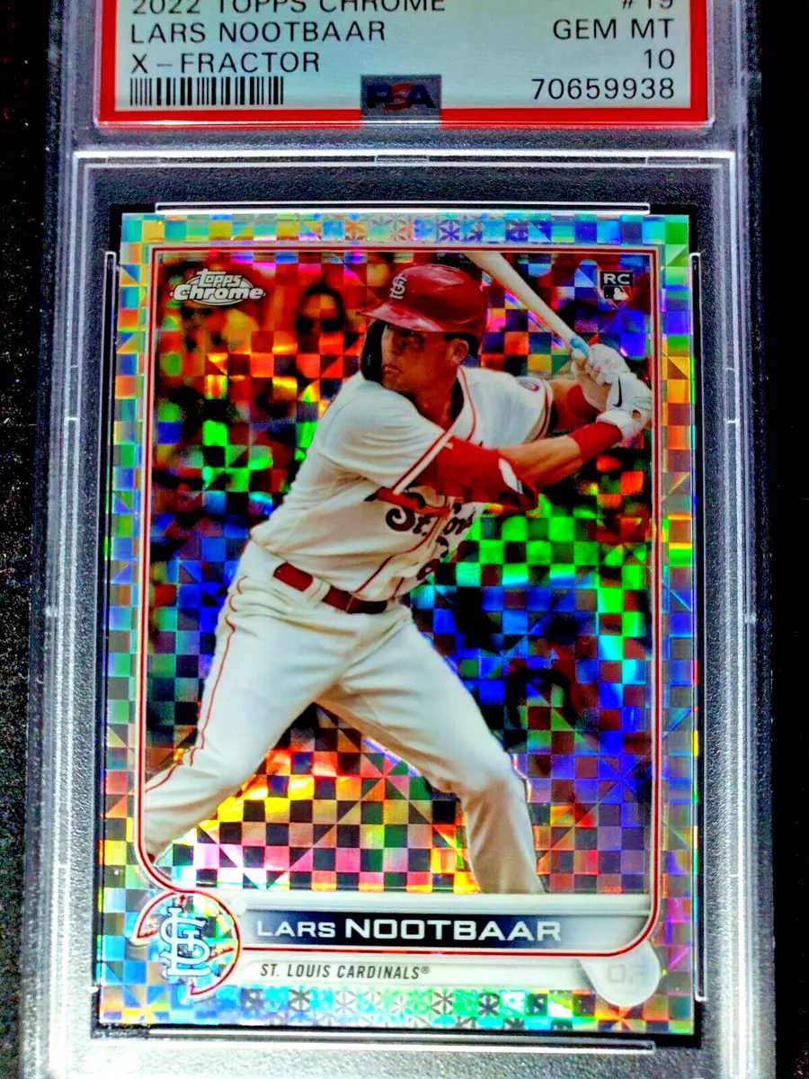 Lars Nootbaar 2022 Topps Chrome Xfractor Refractor Rookie RC #19 PSA 10 GEM  SP