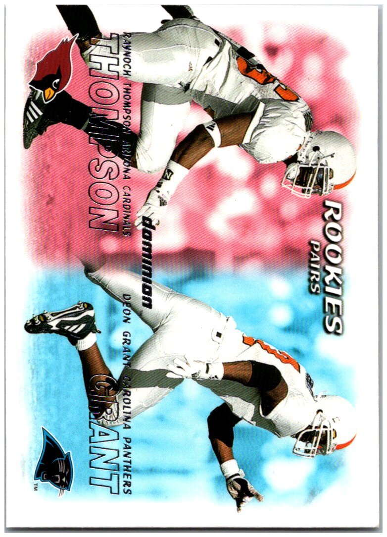 2000 SkyBox Dominion #244 R Thompson & Deon Grant - Rookie RC FREE SHIPPING!