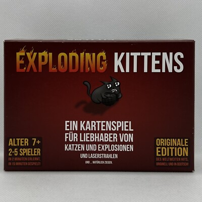 Asmodee Exploding Kittens Originale Edition Kartenspiel Deutsch - VOLLSTÄNDIG