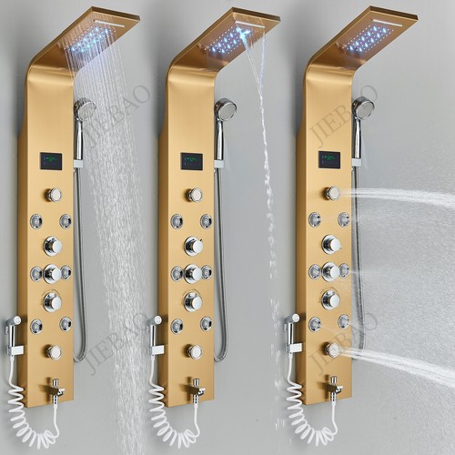 Pannello colonna doccia idromassaggio inox pioggia cascate led soffione doccia - Foto 146 di 250